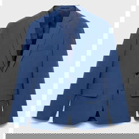 Scaou slim-fit cu revere decupate, Mango