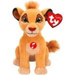 Plus ty 15cm beanie babies disney regele leu simba cu sunete