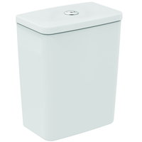 Rezervor WC ceramic Ideal STANDARD Connect Air Cube pentru combinare cu vas WC, dublă acționare, 3-4,5 l, alimentare inferioară, alb