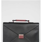 Dior HOMME Leather Business Bag Culoarea BLACK