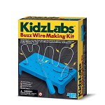 Joc educativ construirea unui circuit electric, Buzz Wire Making Kit, KidzLabs, 1