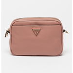 GUESS, Geanta crossbody de piele ecologica Meridian, Kaki