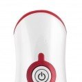Blender vertical Esperanza, lame otel, maner ergonomic, 250W, 50/60 Hz, plastic, alb/rosu, Esperanza