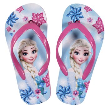 Papuci de plaja cu imprimeu Disney Frozen, Albastru