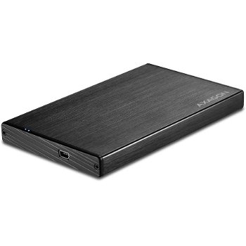 Rack extern Axagon EE25-XA, USB 2.0, compatibil 2.5 inch SATA HDD/SSD, Aluminiu, Negru, Axagon