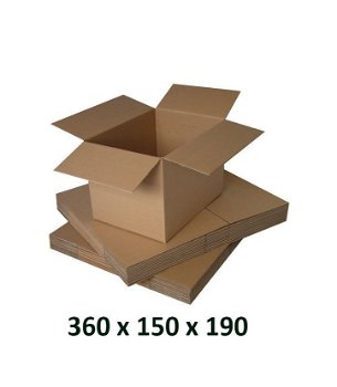Cutie carton 360x150x190, natur, 3 starturi CO3, 420 g/mp, 