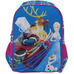 Ghiozdan clasa 0, Frozen, pentru fete, inaltime 38 cm, albastru, Pigna, Pigna