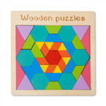 Puzzle din Lemn - Joc de Logica si Imaginatie Montessori - Nurio, Nurio