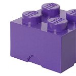 Cutie depozitare lego 2x2 violet mediu , Lego