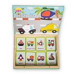 Carte Magnetica cu Carduri si Puzzle - Peisaj Urban Montessori - Nurio, Nurio