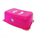 Taburet copii MyKids Hello Kitty Roz Alb antialunecare