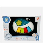 Orga interactiva pentru bebelusi, 4 butoane, 12 cantece , Multicolor , 18 luni +, 