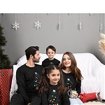 de Craciun Bluze tata copil - set Christmas Tree negru