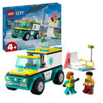 Lego City Ambulanta de Urgenta si Snowboarder 60403, Lego