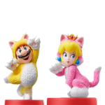 Amiibo Cat Mario & Cat Peach Double Pack 