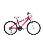 Bicicleta pentru copii Romet Jolene 24 S/13 Rosu/Roz/Alb 2023, Romet