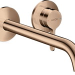 Baterie lavoar Hansgrohe Axor ONE cu pipa 220mm din 2 elemente necesita corp ingropat red gold lustruit, Hansgrohe Axor