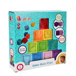 Bam-Bam Rubber Blocks cuburi de jucărie moi și senzoriale 6m+ Animals 10 buc, Bam-Bam