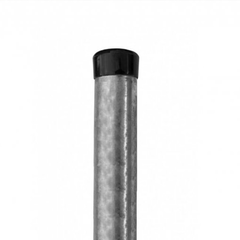 Stâlp gard Pilecký zincat rotund Ø 3,8 cm H 175 cm argintiu