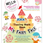 Carte educativa Stick"n Tracing Work Book - My Fairy Tale, StickN