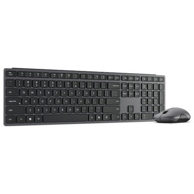 Kit tastatura si mouse Wireless LENOVO 700, USB, Bluetooth, Layout US INT, gri