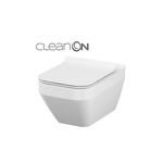 SET 907 WC SUSPENDAT CREA RECTANGULAR CLEANON CU CAPAC SLIM DUR ANTIB INCHIDERE LENTA DEMONTARE RAPIDA VIRTUAL S701-213