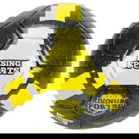 Minge de fotbal cu sclipici, Rising Sports, Nr 5, Negru, Rising Sports