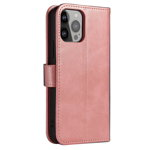 Husa Magnet Wallet Stand compatibila cu iPhone 15 Pro Pink, OEM