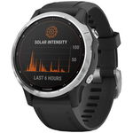 Garmin Fenix 6S Solar Silver, Black