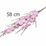 Crenguta floare artificiala piersic 58 cm, Decorer