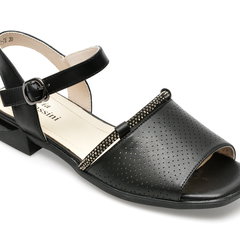Sandale FLAVIA PASSINI negre, LX1117, din piele naturala, Flavia Passini