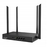 Router Wireless Gigabit TENDA W18E AC1200 Multi-WAN, Dual-Band 300 + 867 Mbps, negru