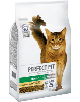 Hrana uscata pentru pisici Perfect Fit Adult Sterilizat, Pui, 7kg