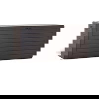 Banca/cutie cu spatiu depozitare 300 L Woody, Maro, 120 x 46 x 57 cm