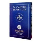 Carti de joc Super Luxe, grafica in stil francez, albastru, 