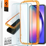 Folie pentru Samsung Galaxy A54 (set 2) Spigen Glas.tR Align Master Clear