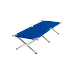 Pat pliabil camping, gradina, pescuit, Verk Group, poliester, albastru, max 110 kg, 187x70x42 cm, Verk Group