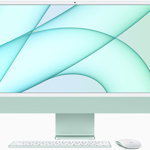 All-In-One PC Apple iMac 24 inch 4.5K Retina, Procesor Apple M1, 8GB RAM, 256GB SSD, 8 core GPU, Mac OS Big Sur, INT keyboard, Green, Apple