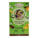 Ceai Shotimaa Chakras - Loving - ceai verde, portocala si scortisoara eco 16 plicuri, bio, 28.8 g, Shoti Maa
