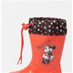 Walt Disney, Cizme de ploaie de cauciuc cu Minnie Mouse, Rosu, 30 EU
