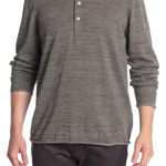 Imbracaminte Barbati Billy Reid Feeder Stripe Long Sleeve Henley CHARCOALGRN