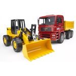 MAN TGA Truck wit h loader, BRUDER