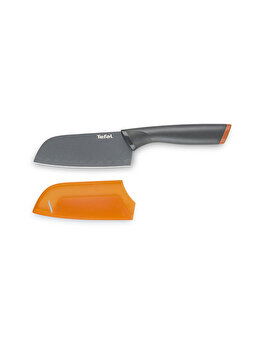 Tefal Cutit Santoku Tefal Fresh Kitchen K1220114, 12 cm (Negru/Portocaliu), Tefal