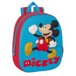 Ghiozdan Mickey Mouse Clubhouse 3D 27 x 33 x 10 cm Roșu Albastru, Mickey Mouse Clubhouse