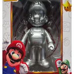 Figurina de colectie Super Mario Bros, 14 cm, Super Mario Silver