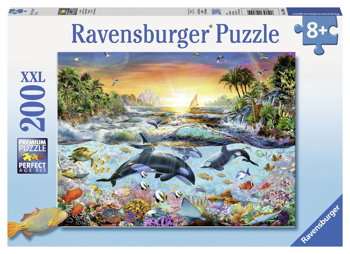 Puzzle Paradisul Delfinilor, 200 Piese, Ravensburger