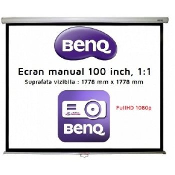 Ecran Proiectie Videoproiector BenQ 100 inch 5J.BQM11.F10, BenQ
