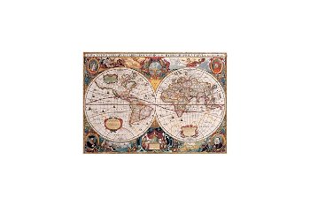 Puzzle Gold Puzzle - Old World Map, 1.000 piese (Gold-Puzzle-60096), Gold Puzzle