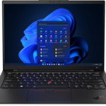 Laptop Lenovo ThinkPad X1 Carbon Gen 11 cu procesor Intel® Core™ i7-1370P pana la 5.2 GHz, 14", 2.8K, OLED, 64GB, 2TB SSD, Intel® Iris® Xe Graphics, Windows 11 Pro, Black, 3y Courier or Carry-in