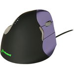 Mouse BakkerElkhuizen Evoluent VerticalMouse 4 BNEEVR4S/VM4S, Optic, USB, cu fir, 2600 DPI, 7 Butoane, Negru/Violet, BakkerElkhuizen